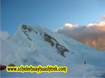Vista del Quitaraju desde el Campo I